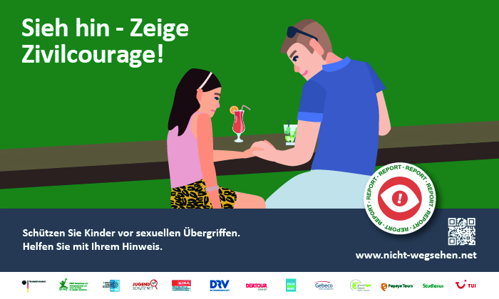 ECPAT Kampagne Nicht wegsehen ECPAT Kampagne Nicht wegsehen.
