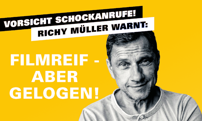 Richy Müller warnt vor Schockanrufen © Arne Weychardt