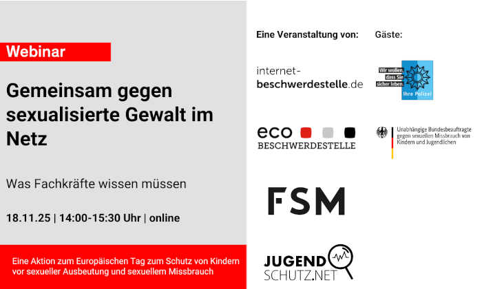 Webinar Kinder schützen vor sexualisierter Gewalt Webinar-Ankündigung - Kinder schützen vor sexualisierter Gewalt.
